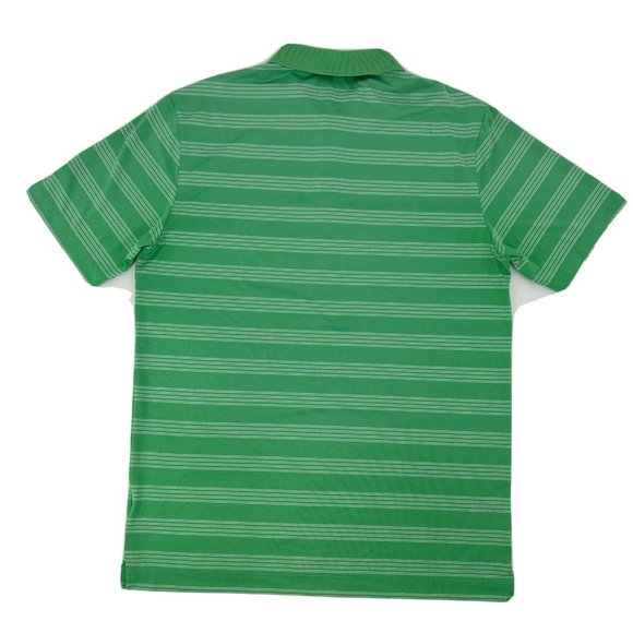Nike Men's Shirt M Green White Stripes Tour Performance Short Sleeve Polo Golf - Picture 6 of 11